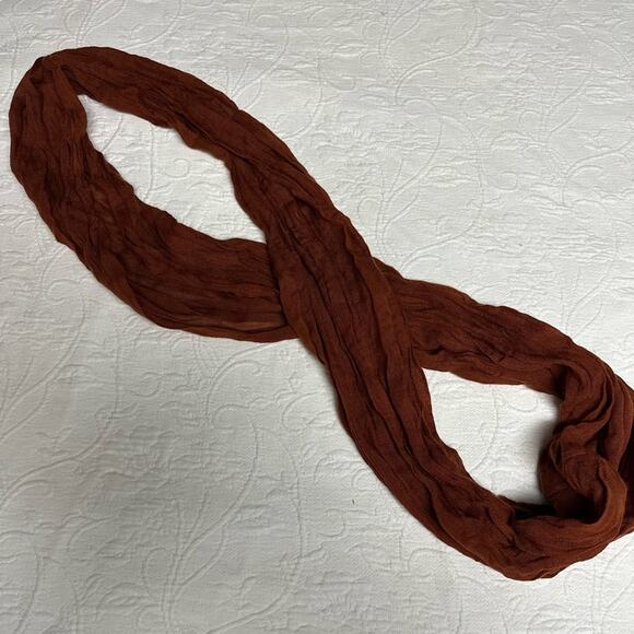 Burnt Orange Infinity Scarf - Picture 1 of 5